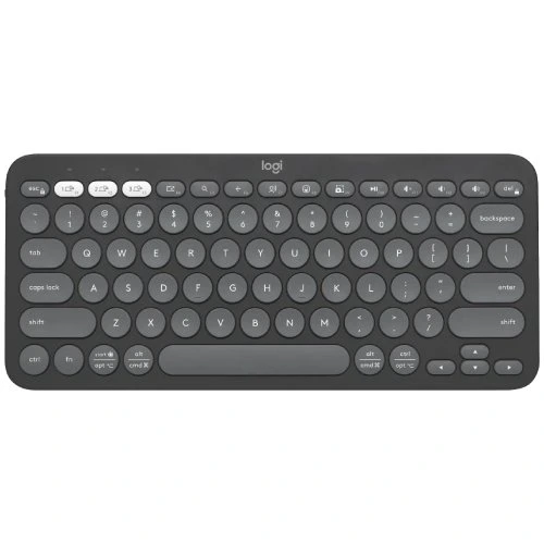 Logitech K380S Pebble Keys 2 Multi-Device Bluetooth Keyboard Tonal Graphite
